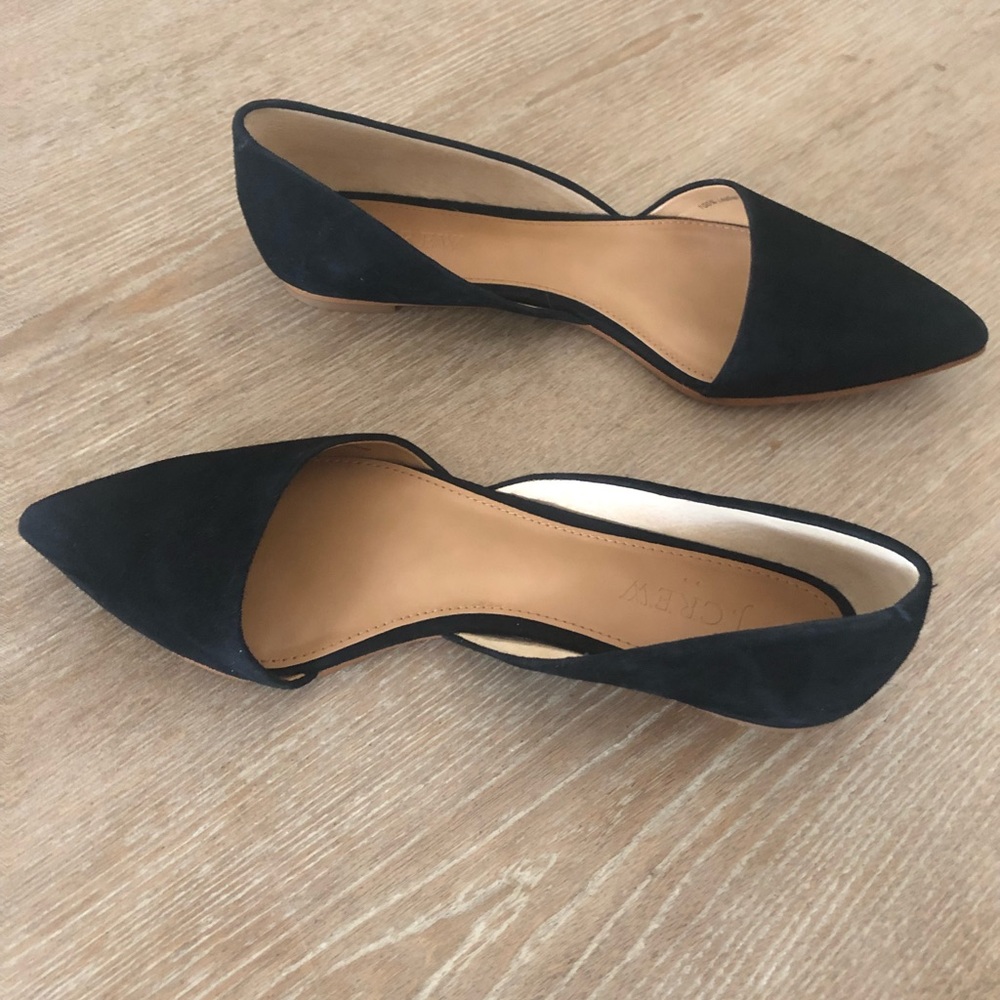 Zoe Suede D’Orsay Flats